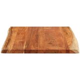 Stolna ploča 90x80x2,5 cm pravokutna bagremovo drvo živi rub | shoptok.hr