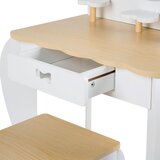 Jimmylee KOZMETIČNA MIZA umetna masa, leseni material | Shoptok.si