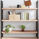 vidaXL Stenska polica 120x40x(2-4) cm neobdelana trdna hrastovina | Shoptok.si