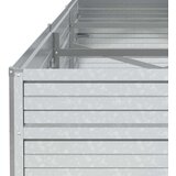 vidaXL Povišena vrtna gredica 240 x 80 x 45 cm pocinčani čelik srebrna | shoptok.hr