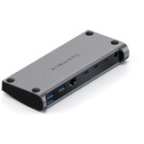 Satechi ST-UCT4DM Aluminijska Thunderbolt 4 Dock (1xT4 P 96W, 3x T4 40Gbps 15W, Ethernet, 3xUSB-A 3.2 10 Gbps, 1xUSB-A | shoptok.hr