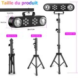 RTKTOUP 4-v-1 Disco Party Luč s Stojalom in Daljincem | Shoptok.si