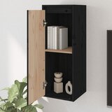  Zidni ormarići 2 kom crni 30 x 30 x 80 cm od masivne borovine | Eponuda.com