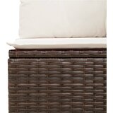  8-dijelni set vrtnih sofa s jastucima smeđi od poliratana | shoptok.hr