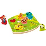 Hape puzzle na kmetiji, živali in kmet Cene