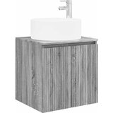 vidaXL Visoka umivalnik s police Siva Sonoma 49,5 x 44,5 x 65,5 cm, (5000245335) | Shoptok.si