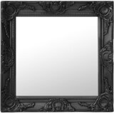 Zidno ogledalo u baroknom stilu 50 x 50 cm crno | Eponuda.ba