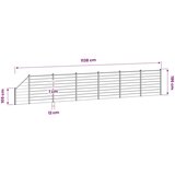 Set ograde 1138 x 186 cm WPC i aluminij Siva - Siva 6 sekcija + 1 nagnuta sekcija (tamno sivi stup) Cijene