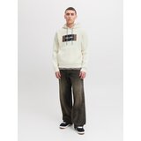 Jack & Jones Sweater majica 'JJHAYATO' smeđa / crna / vuneno bijela | shoptok.hr