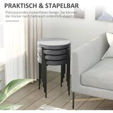  Set od 4 složive blagovaonske stolice baršunasti izgled metal siva 41 5x41 5x46 cm | shoptok.hr
