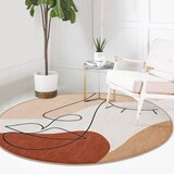 Mila Home Ciglasti periv/pogodan za robotski usisavač okrugli tepih ø 120 cm Comfort – | shoptok.hr