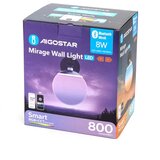 Aigostar led rgbw prigušiva zidna svetiljka mesh smart LED/8W/230V + daljinski upravljač | Eponuda.com