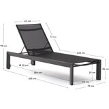 Kave Home Crna metalna vrtna ležaljka Canutells – | shoptok.hr