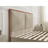 Bobochic Paris Prašno rožnata oblazinjena oblazinjena zakonska postelja z letvenim dnom 160x200 cm Mara – | Shoptok.si