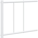 Metalni okvir kreveta uzglavlje i podnožje bijeli 193x203 cm | shoptok.hr
