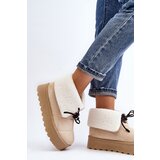 Boto Snow boots on platform with fur light beige Olimuka | Eponuda.ba