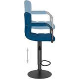  Barski stolčki 2 kosa moder žamet, (20967775) | Shoptok.si