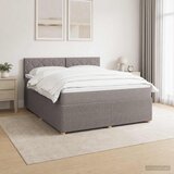  Boxspring krevet s madracem Sivosmeđa 180 x 200 cm Tkanina | shoptok.hr