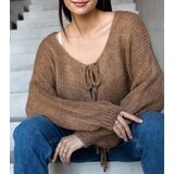 Gemre Brown tied sweater Sumaia | shoptok.hr