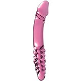 Icicles br. 57 - dvostrani stakleni dildo s penisom (roza) Cijene