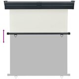 Balkonska bočna tenda 145 x 250 cm krem | shoptok.hr