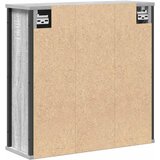  Kupaonski zidni ormarić s ogledalom sivi sonoma 60x21x60 cm | shoptok.hr