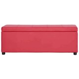 vidaXL Klupa s pretincem za pohranu od umjetne kože 116 cm crvena | shoptok.hr