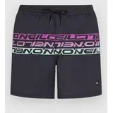 Cali Stripe 16'' Boardshorts blk / prp upside down clean