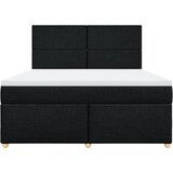  Krevet s oprugama i madracem crni 180x200 cm od tkanine | shoptok.hr