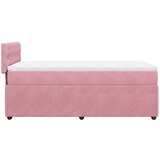Box spring krevet s madracem ružičasti 90x200 cm baršunasti | shoptok.hr