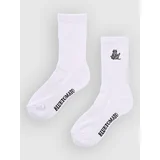 Icon Nogavice white / cat gray