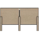  Taftirano uzglavlje od tkanine tamnosivo 180 x 200 cm | shoptok.hr