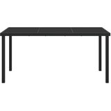  Stol za vrt Crna 160 x 80 x 73 cm Metal | shoptok.hr