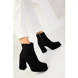 Soho Women's Black Suede Boots & Bootie 18657