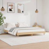 Maison Chic Posteljni okvir - Dvoposteljna postelja - Zakonska postelja brez vzmetnice hrast 140x200 cm inženirski les-J12028, (21759127) | Shoptok.si