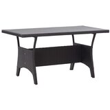 vidaXL Vrtni stol crni 120 x 70 x 66 cm od poliratana cijene