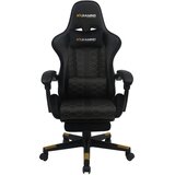 XXXL GAMING STOL kovina, umetna masa, tekstil črna | Shoptok.si