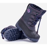 Lee Cooper High Warm Children's Snow Boots With Drawstring Navy | Shoptok.si
