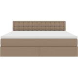  Krevet s madracem i skladištem Kapućino 160 x 200 cm Lažna koža | shoptok.hr