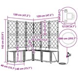  Vrtna saksija Siva 40 x 40 x 125,5 cm PP | shoptok.hr