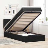 Maison Chic Otomanski Posteljni okvir - Enojna postelja - Postelja za odrasle z vzmetnico črn 90x190 cm žamet-J2212, (21764734) | Shoptok.si