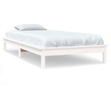 The Living Store Posteljni okvir bel 90x190 cm trdna borovina - Posteljni Okvir, (21531444) | Shoptok.si