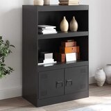 Komoda crna 67 x 39 x 107 cm čelična | shoptok.hr