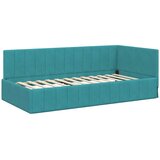  Kutni krevetni okvir s madracem 2 kom. Tirkizna 100 x 200 cm | Shoptok.si
