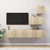  4-dijelni set TV ormarića boja hrasta sonome od iverice Cijene