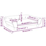 vidaXL Otroški kavč rjav 70x45x26 cm žamet | Shoptok.si