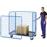 eurokraft pro Voziček za pakete, VxŠxG 1500 x 1550 x 800 mm, nosilnost 350 kg | Shoptok.si
