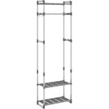  Stalak za odjeću s 3 razine srebrni 59x29x192 cm aluminijski | Eponuda.ba
