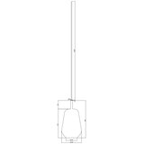  Ondaluce - Visilica na sajli THELMA 1xE27/15W/230V prečnika 19 cm crna/zadimljeno siva | Eponuda.com