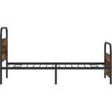  Okvir kreveta bez madraca dimljena boja hrasta 100x200cm drveni | shoptok.hr